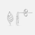 Ethereal Feather Silver Earrings,,hi-res view 4