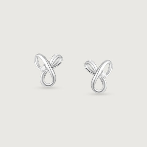 Minimal Spark Silver Stud Earrings