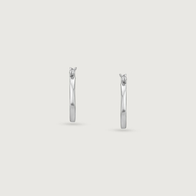 Intricate Radiant Mother of Pearl Silver Hoop Earrings,,hi-res image number null