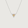 Sunny Geometric Mother of Pearl Silver Necklace,,hi-res view 3