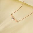 Sleek Horizon Diamond Necklace,,hi-res view 1