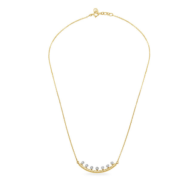 Blooming Bud Yellow & White Gold Necklace,,hi-res image number null