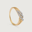 Draped Radiance 14 Kt Gold & Diamond Ring,,hi-res view 4