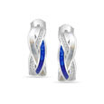 925 Silver Glowing Hoop Earrings,,hi-res view 1
