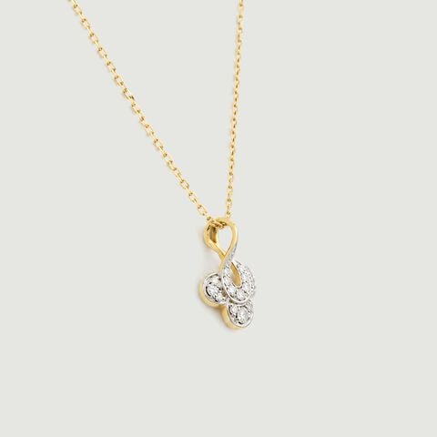 Charming Diya Diamond Pendant