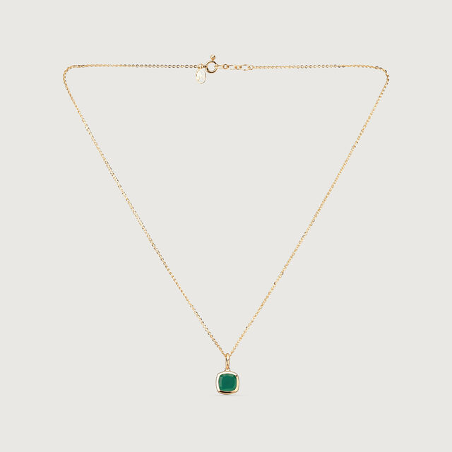 Lustrous Verdant Onyx Necklace,,hi-res image number null