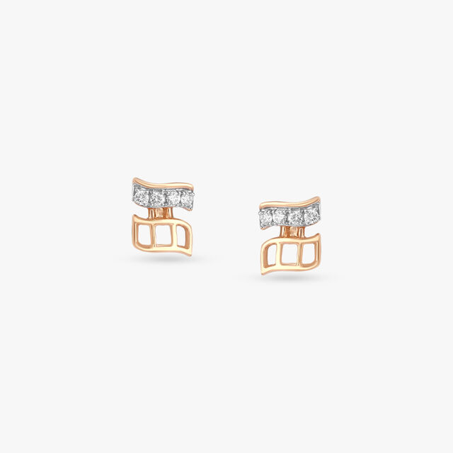 Urban Rhythm Diamond Stud Earrings,,hi-res image number null