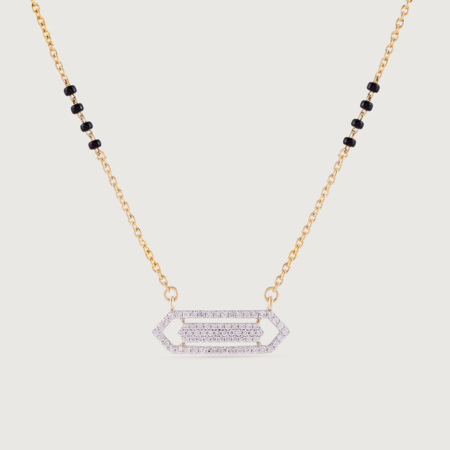 Modern Marvel Gold and Diamond Mangalsutra,,hi-res image number null