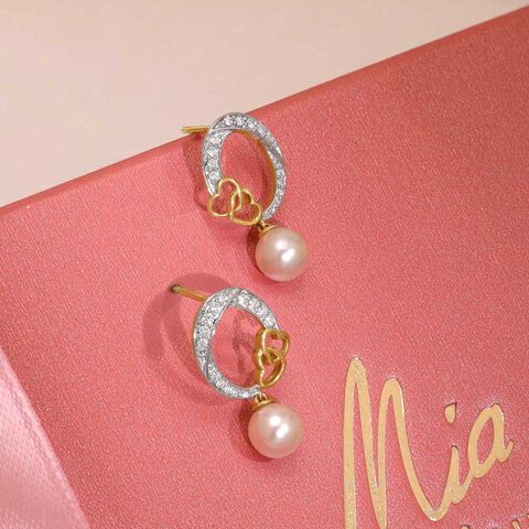 Playful Love Diamond Drop Earrings