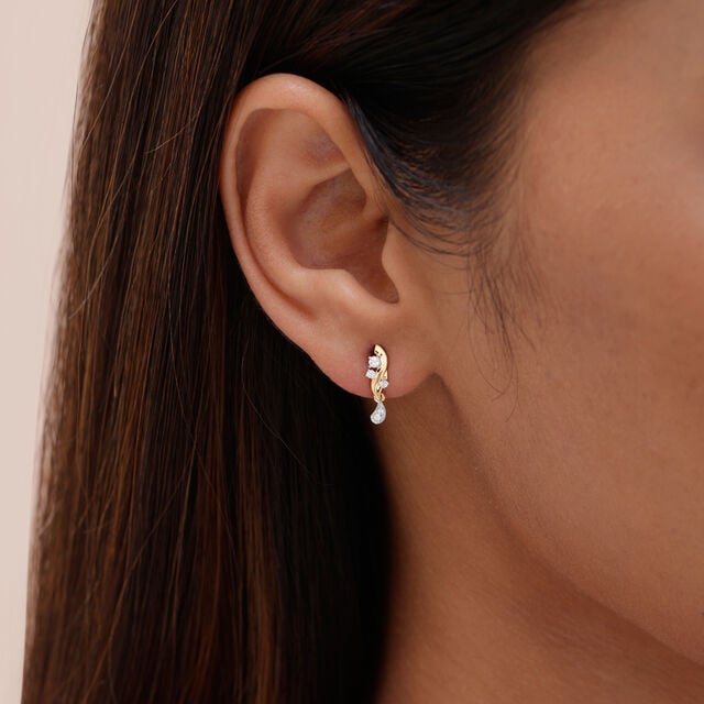 Graceful Drift Diamond Drop Earrings,,hi-res image number null
