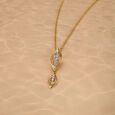 Breezy Elegance 14 Kt Gold & Diamond Pendant,,hi-res view 1