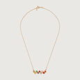Gemstone Symphony 14KT The Navratna Pendant Chain,,hi-res view 2