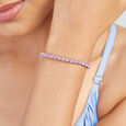 Blush Pink Silver Bracelet,,hi-res view 2
