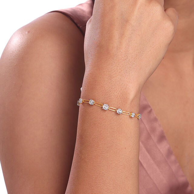 Sparkling Connection Gold & Diamond Bracelet,,hi-res image number null