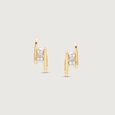 Bold Duo Pearl Stud Earrings,,hi-res view 3