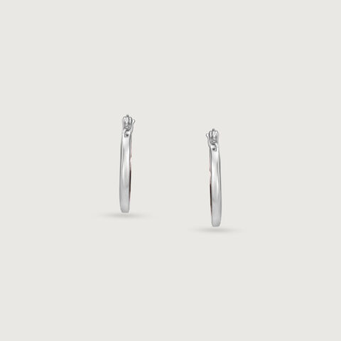 Earthy Dramatic Mother of Pearl Silver Hoop Earrings