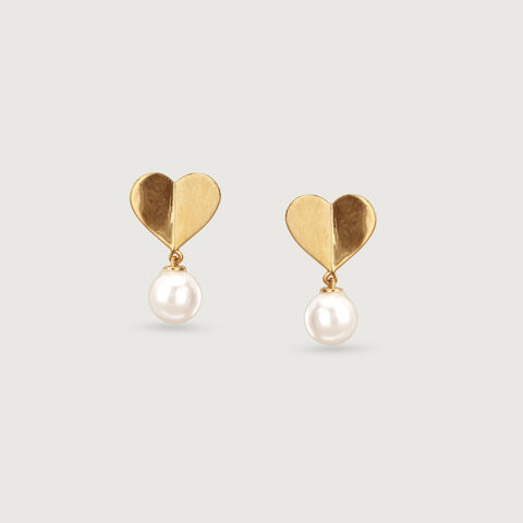 Sweetheart Glow Gold Earrings