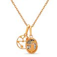 Mia Mystic 14KT Rose Gold Sagittarians Birthstone Pendant,,hi-res view 4
