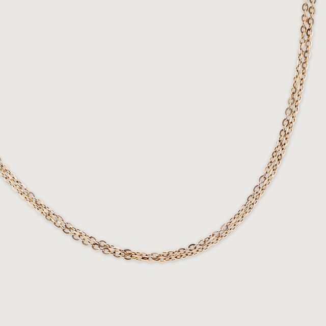 Dual Layer Rose Gold Chain,,hi-res image number null