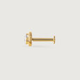 Orbit Spark Gold and Diamond Nose Pin,,hi-res view 3