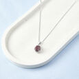 Glossy Glam Silver Pendant & Chain,,hi-res view 1