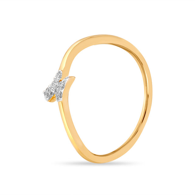 14KT Yellow Gold Willowy Diamond Ring,,hi-res image number null
