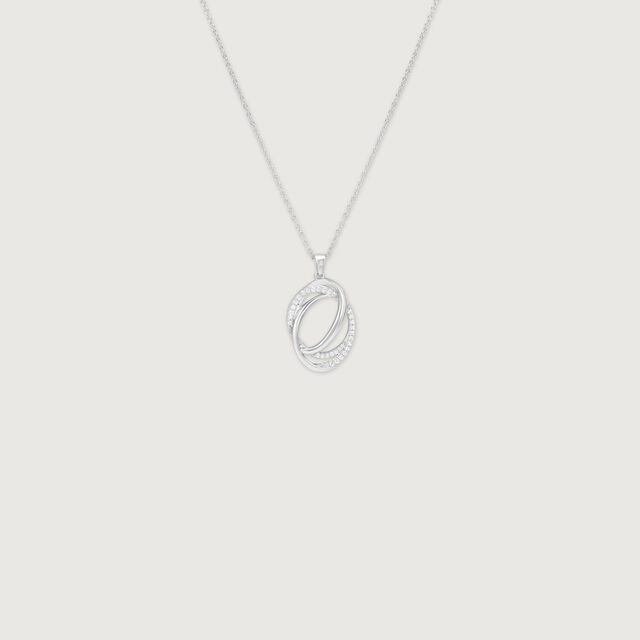 Contemporary Triangle Silver Necklace,,hi-res image number null