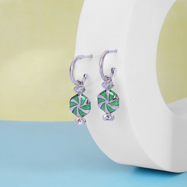 Fresh Twist Silver Drop Earrings,,hi-res image number null
