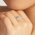 Bold Geometric Silver Ring,,hi-res view 2
