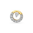 14KT Yellow Gold Diamond Nose Pin,,hi-res view 1