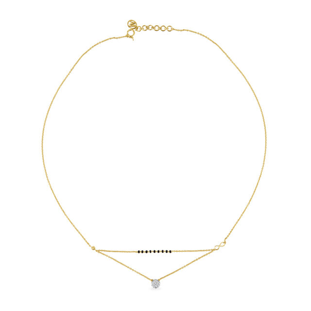 14KT Yellow Gold Two-As-One Mangalsutra,,hi-res image number null