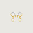 Fluid Frame Diamond Stud Earrings,,hi-res view 1