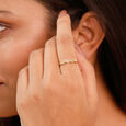 Braided Twist Gold Ring,,hi-res view 2