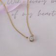 Blooming Beauty 14 kt Gold & Diamond Pendant with Chain,,hi-res view 1