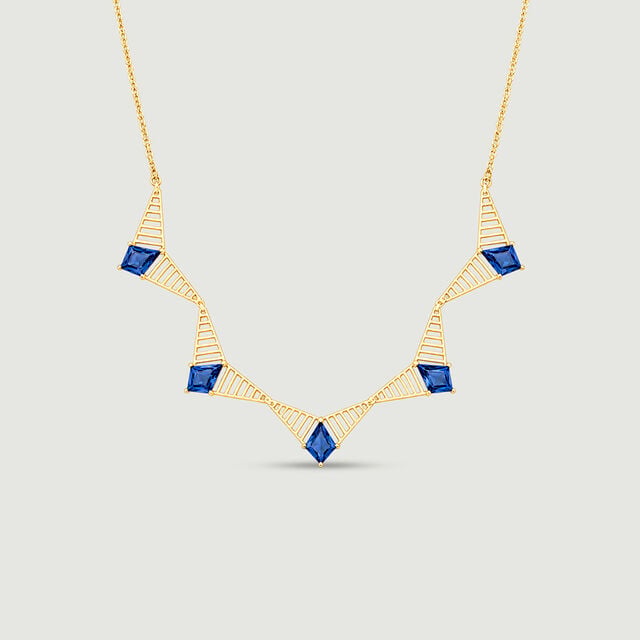 Azure Rays Topaz Gold Necklace,,hi-res image number null