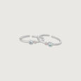 Sweet Aura Silver Toe Rings,,hi-res view 3