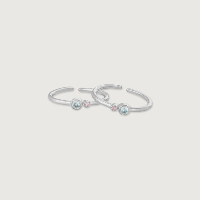 Sweet Aura Silver Toe Rings,,hi-res image number null
