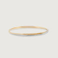 Sleek Radiance Gold Bangle,,hi-res view 2