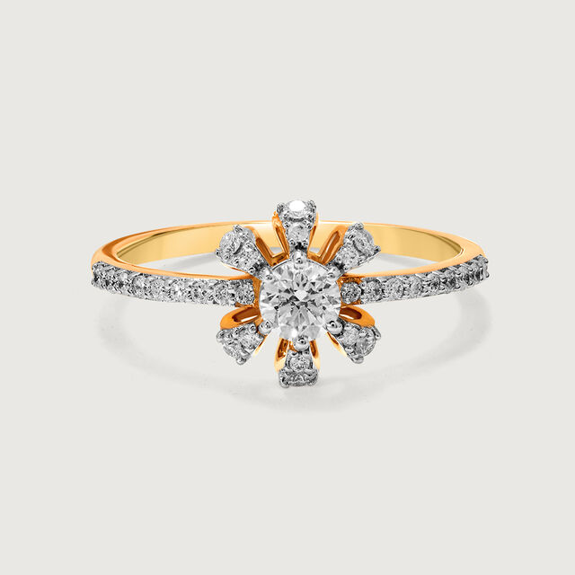 Flowing Symphony Solitaire Finger Ring,,hi-res image number null