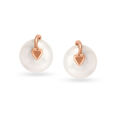 You Are My World Yellow Gold Stud Earrings,,hi-res view 1