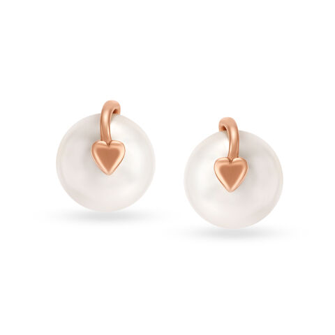You Are My World Yellow Gold Stud Earrings