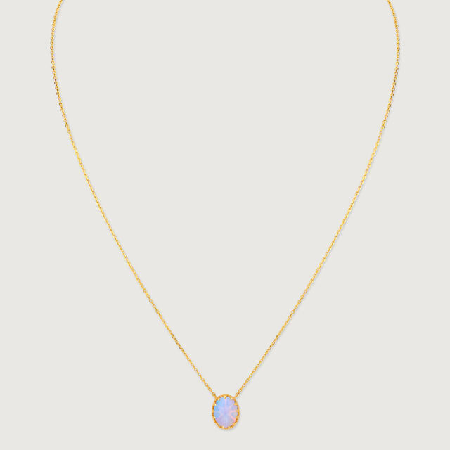 Luminous Opal Gold Necklace,,hi-res image number null