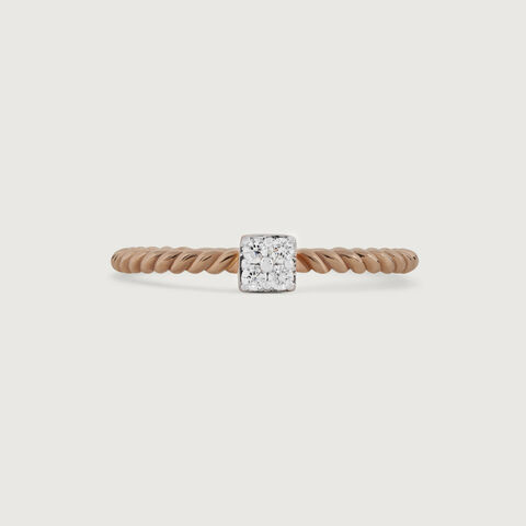 Twisted Grace Gold & Diamond Ring