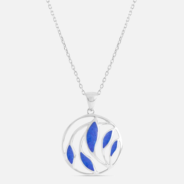 Deep Azure Silver Pendant,,hi-res image number null