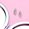 Exquisite Elegant Silver Stud Earrings,,hi-res view 1