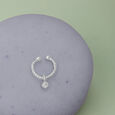 Radiant Twist Silver Septum Ring,,hi-res view 1