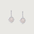 Mother of Pearl Moonlit Silver Drop Earrings,,hi-res view 3