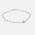 Wings Of Grace Silver Anklet,,hi-res view 2