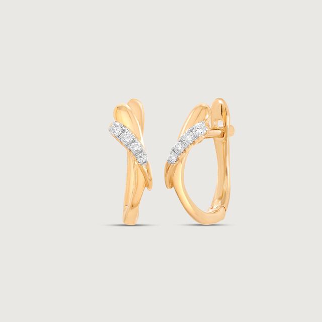 Delicate Filigree Diamond Hoop Earrings,,hi-res image number null