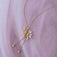 Radiant Blossom Gold & Diamond Necklace,,hi-res view 1